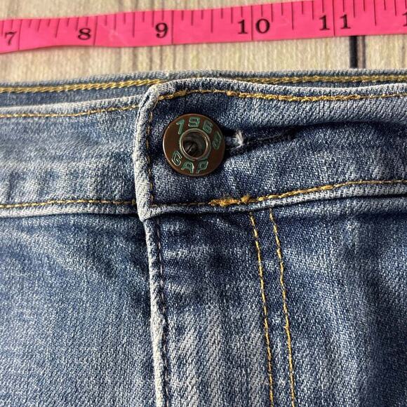 GAP 1969 9.5” Rise Flare Jeans Women's Blue Denim Size 14 Stretch - Picture 4 of 10